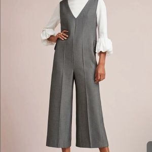 Anthropologie Cartonnier Dark Grey Oversized Jumpsuit